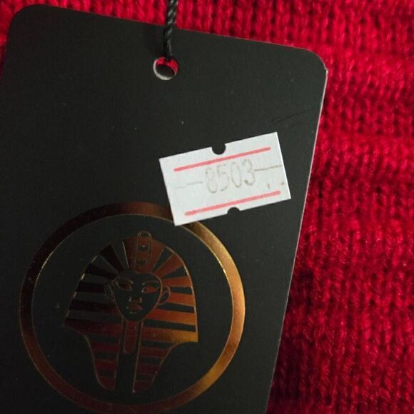 Black Pharaoh Wool Blend Sweater Cardigan Mens XXL NWT Red Black - Picture 3 of 11